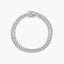 Pulsera de plata 1ª ley circonitas eslabón barbada 20 cm