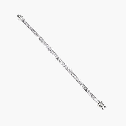 Pulsera de plata 1ª ley circonitas riviere 18 cm 