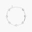 Pulsera de plata 1ª ley circonitas estrellas 16-19 cm 