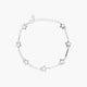 Pulsera de plata 1ª ley circonitas estrellas 16-19 cm 
