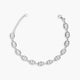 Pulsera de plata 1ª ley circonitas eslabón ancla 18-21 cm