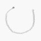 Pulsera de plata 1ª ley circonitas eslabón rectangular 17-20 cm