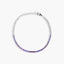 Pulsera de plata 1ª ley circonitas violeta 17-20 cm RAINBOW TENNIS
