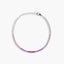 Pulsera de plata 1ª ley circonitas rosa 17-20 cm RAINBOW TENNIS
