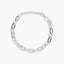 Pulsera de plata 1ª ley circonitas eslabón oval 18-21 cm