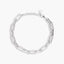 Pulsera de plata 1ª ley circonitas eslabón oval 17-20 cm