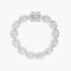 Pulsera de plata 1ª ley circonitas eslabón ancla 18 cm
