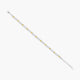 Pulsera de plata 1ª ley circonitas corazones amarillo 17-20 cm FANCY LOVE