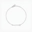 Pulsera de plata 1ª ley circonitas 17-19 cm
