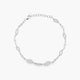 Pulsera de plata 1ª ley circonitas 18-20 cm