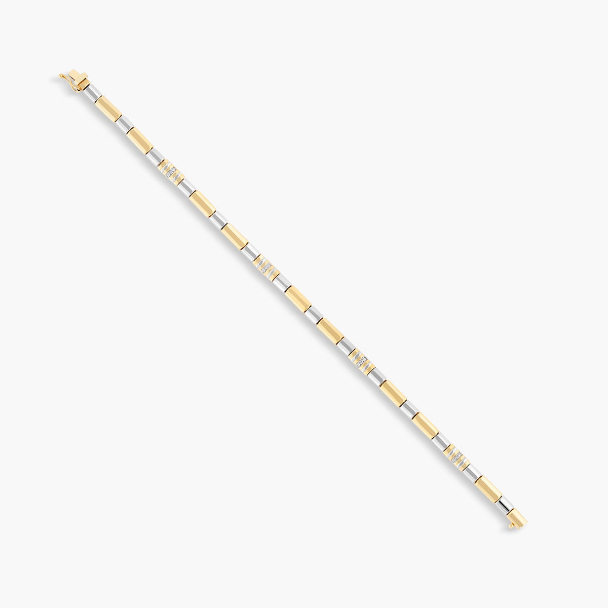 Pulsera diamante natural 0.07 ct. oro 18 quilates