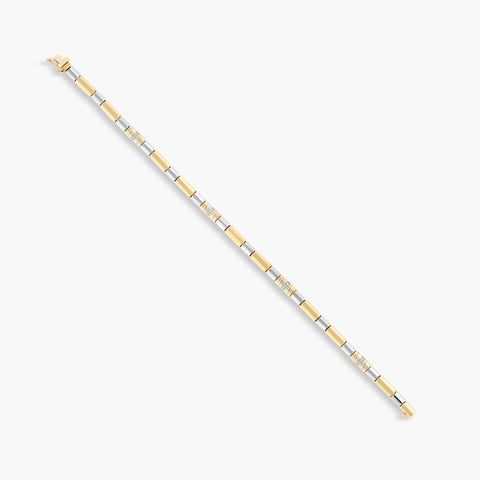Pulsera diamante natural 0.07 ct. oro 18 quilates