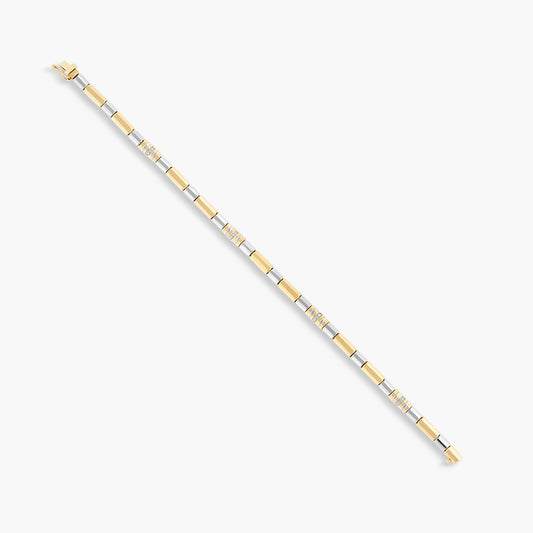 Pulsera diamante natural 0.07 ct. oro 18 quilates