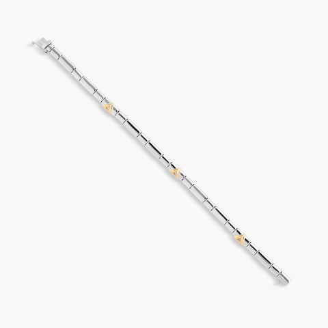 Pulsera diamante natural 0.02 ct. oro 18 quilates