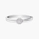 Pulsera rígida de oro blanco 18K diamante natural 1.74 ct. 57x49 cm DYNASTY