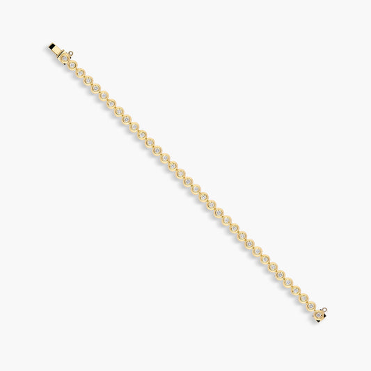 Pulsera diamante natural 1.87 ct. oro 18 quilates