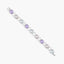 Pulsera de oro blanco 18K diamante natural 0.78 ct. 19 cm MIRAGE