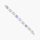 Pulsera de oro blanco 18K diamante natural 0.78 ct. 19 cm MIRAGE
