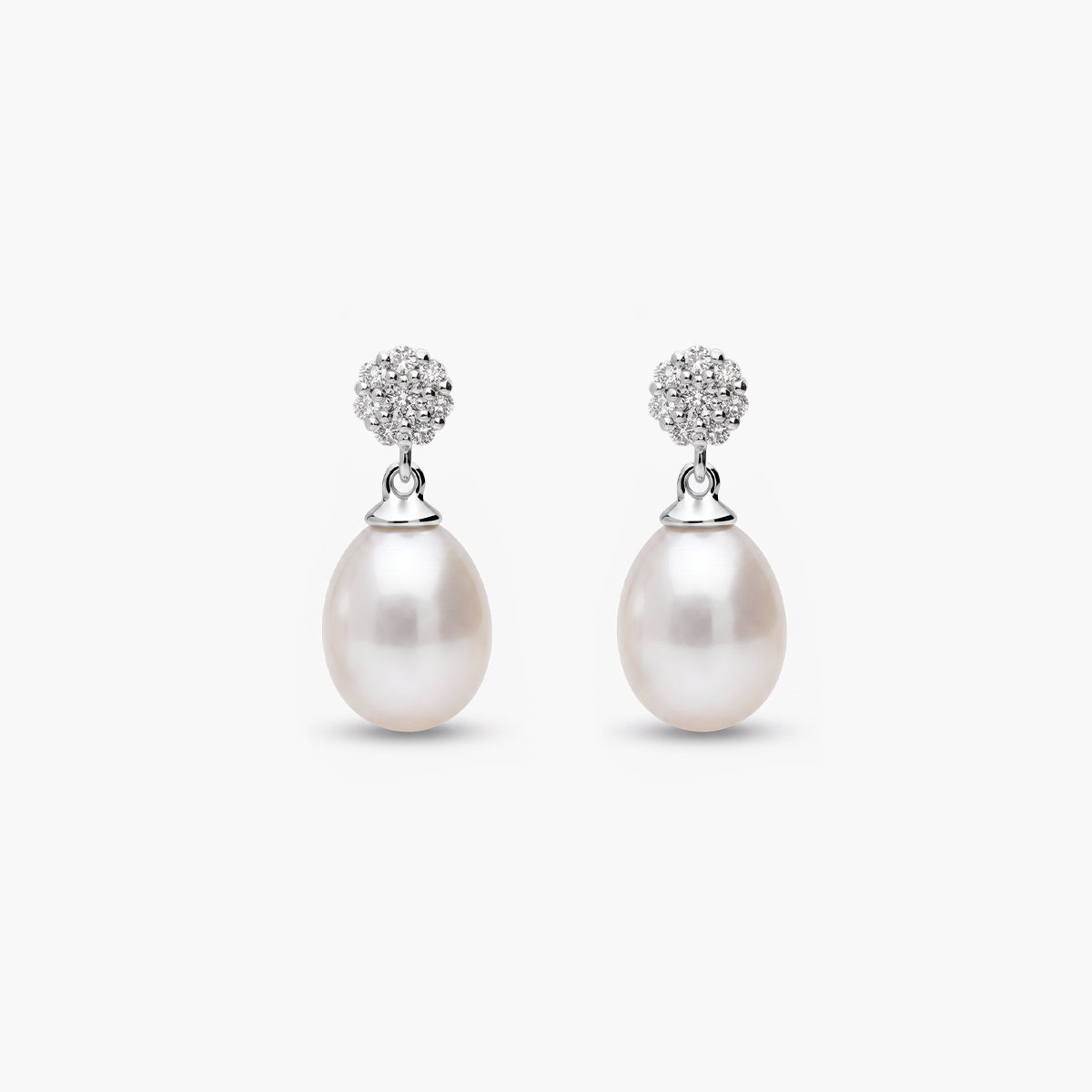 Pendiente diamante natural 0.15 ct. oro 18 quilates