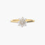 Anillo de oro 18K diamante natural 0.26 ct. 