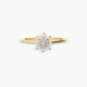 Anillo de oro 18K diamante natural 0.26 ct. 