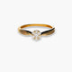 Anillo de oro 18K diamante natural 0.15 ct. 