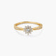 Anillo de oro 18K diamante natural 0.29 ct.