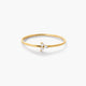 Anillo de oro 18K diamante natural 0.055 ct.