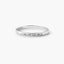 Anillo de oro blanco 18K diamante natural 0.025 ct.