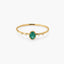 Anillo de oro 18K diamante natural 0.032 ct. RAINFOREST