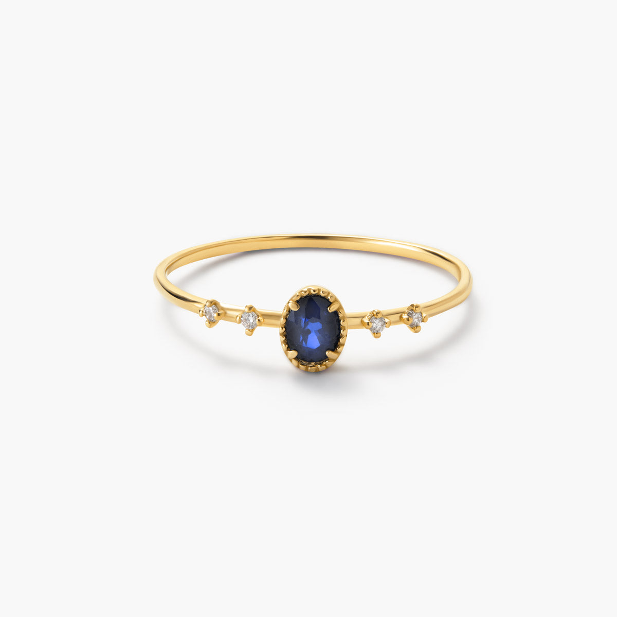 Anillo de oro 18K diamante natural 0.032 ct. DUSK