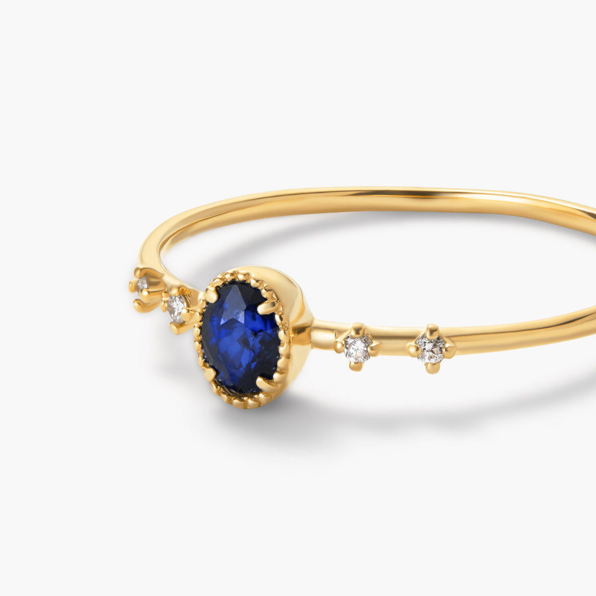 Anillo de oro 18K diamante natural 0.032 ct. DUSK