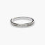 Anillo de oro blanco 18K diamante natural 0.07 ct. 
