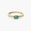 Anillo de oro 18K diamante natural 0.08 ct. RAINFOREST