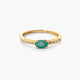 Anillo de oro 18K diamante natural 0.08 ct. RAINFOREST
