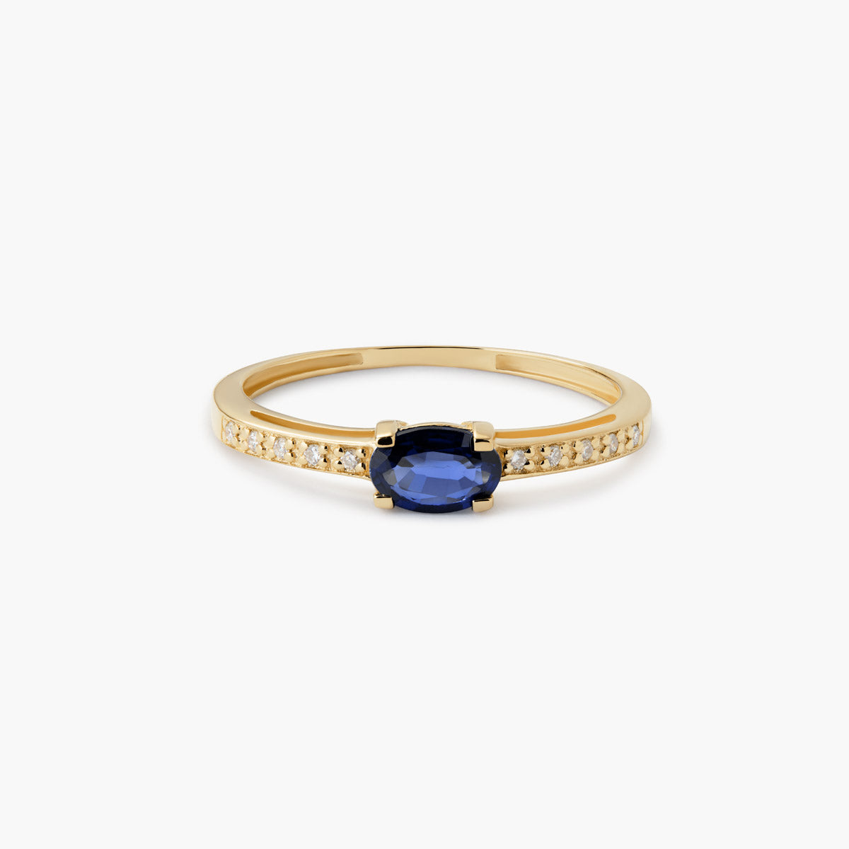 Anillo de oro 18K diamante natural 0.07 ct. DUSK
