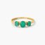 Anillo de oro 18K diamante natural 0.02 ct.