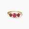 Anillo de oro 18K diamante natural 0.028 ct. MAGMA