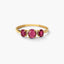 Anillo de oro 18K diamante natural 0.028 ct. MAGMA