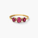 Anillo de oro 18K diamante natural 0.028 ct. MAGMA