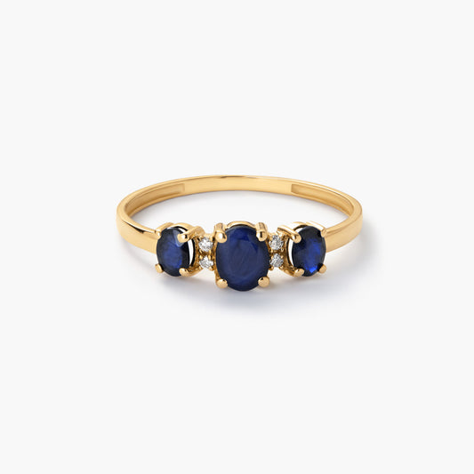 Anillo de oro 18K diamante natural 0.028 ct. DUSK