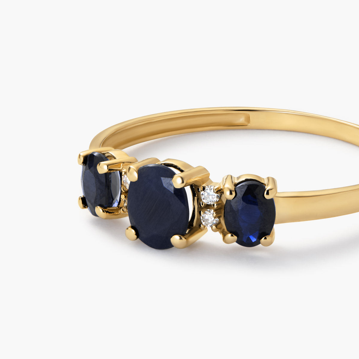 Anillo de oro 18K diamante natural 0.028 ct. DUSK