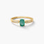 Anillo de oro 18K diamante natural 0.102 ct. RAINFOREST
