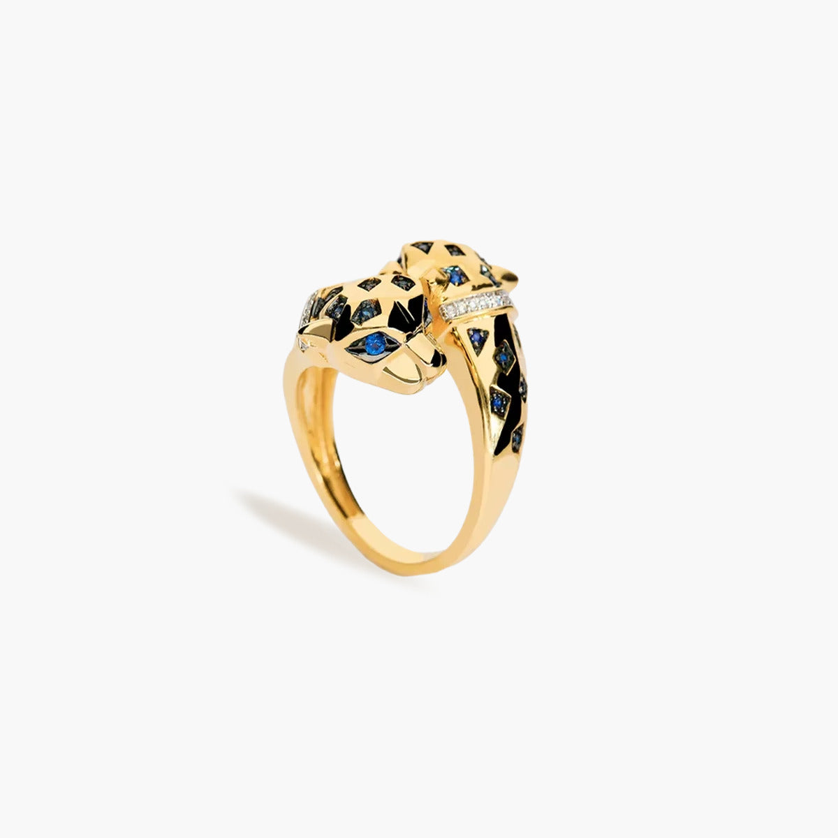 Anillo de oro 18K diamante natural 0.05 ct. JAGUAR