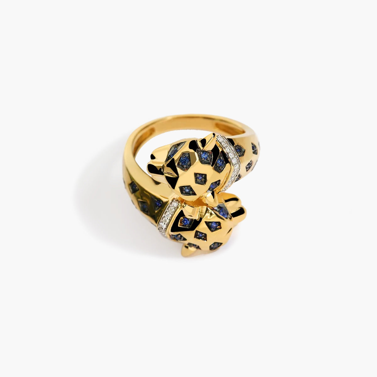 Anillo de oro 18K diamante natural 0.05 ct. JAGUAR