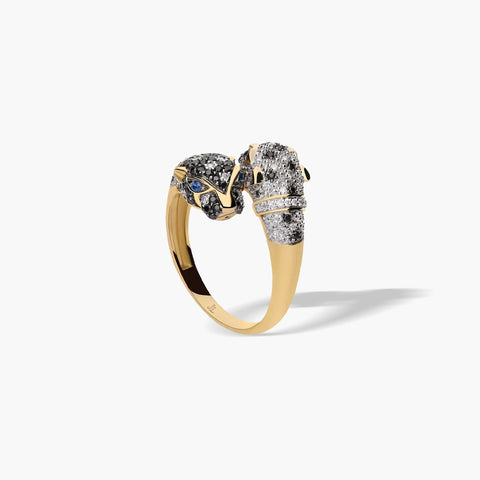 Anillo de oro 18K diamante natural 0.55 ct. SNOW LEOPARD