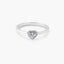 Anillo de oro blanco 18K diamante natural 0.19 ct. ETERNAL LOVE