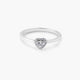 Anillo de oro blanco 18K diamante natural 0.19 ct. ETERNAL LOVE