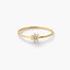 Anillo de oro 18K diamante natural 0.08 ct. 