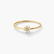 Anillo de oro 18K diamante natural 0.08 ct. 